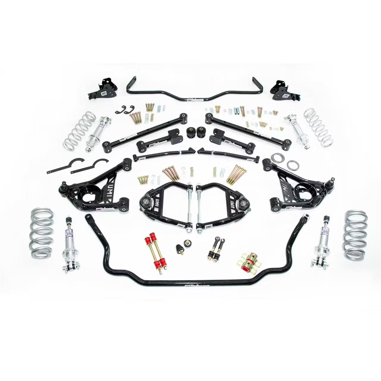 UMI ABF404-2-B 64-67 A-Body Stage 2 Kit, Coilovers, 550lb, Black