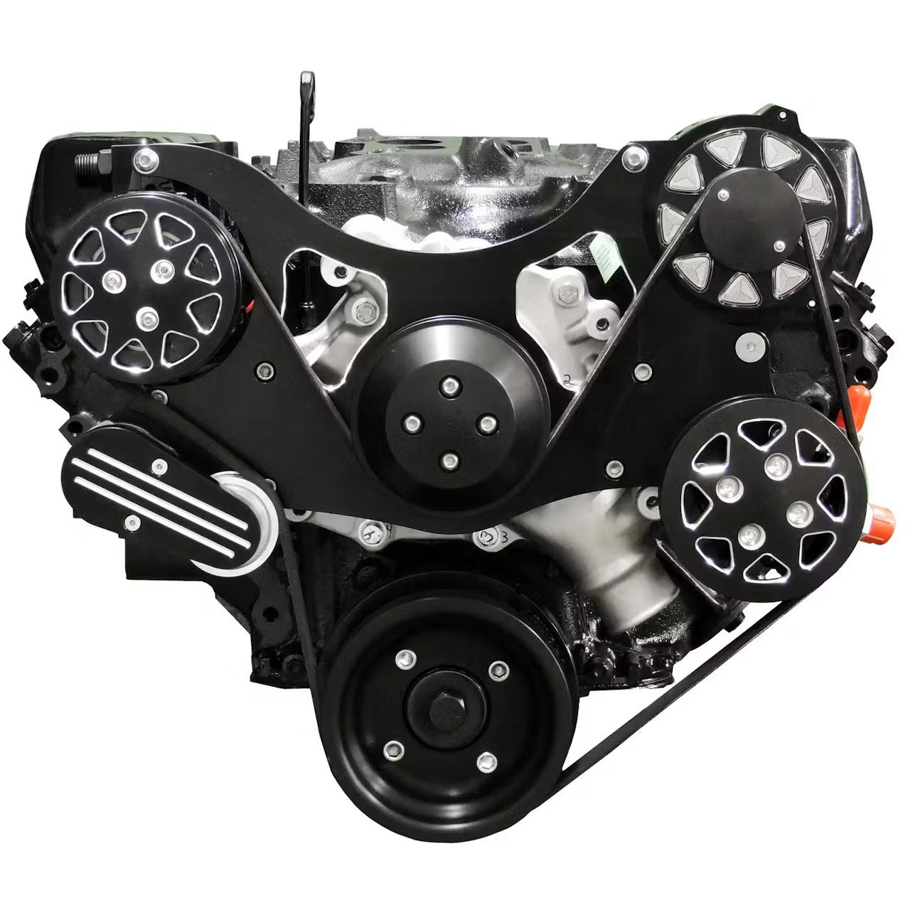 All American Billet FDS-BBF-201 Serpentine Kit, B/B Ford, OP